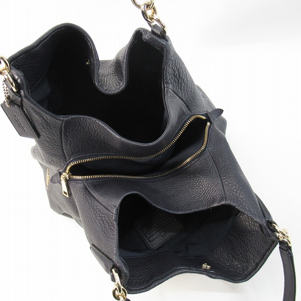 実際に弊社で買取させて頂いたCOACH/コーチ レザー ショルダーバッグの画像 3枚目