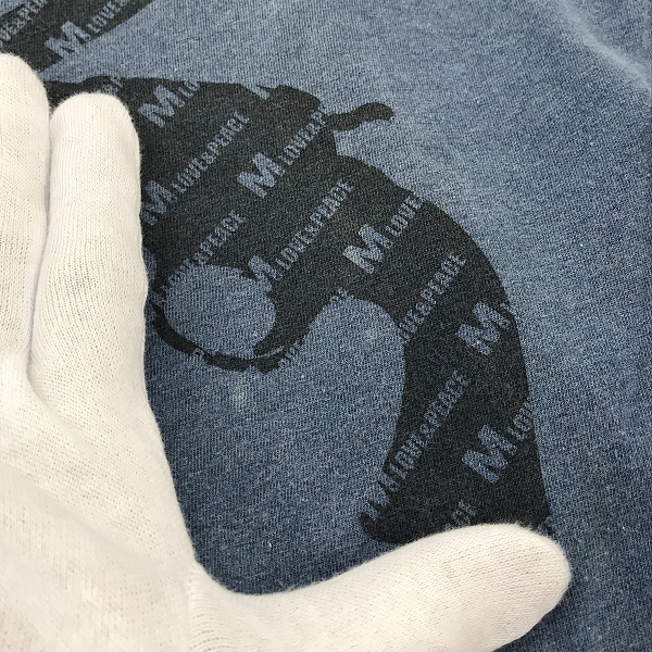 実際に弊社で買取させて頂いたroar/ロアー×M/エム LOVE&PEACE 半袖Tシャツ/Lの画像 7枚目