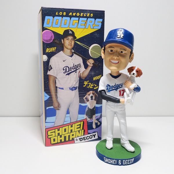実際に弊社で買取させて頂いたSHOHEI＆DECOY 2024年8月28日 DAISO提供 ドジャースタジアム 限定 大谷翔平＆デコピン ボブルヘッド フィギュア