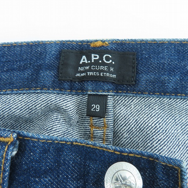 実際に弊社で買取させて頂いたA.P.C./アーペーセー /ストレート デニムパンツ/29の画像 3枚目