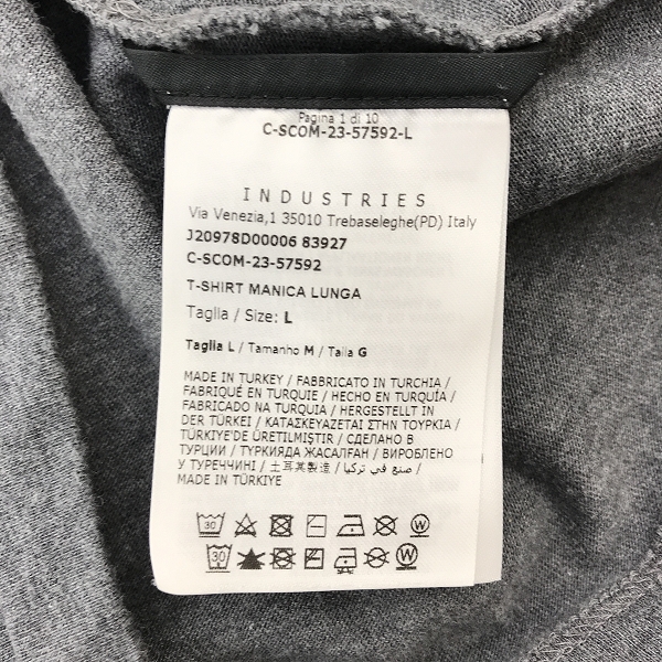 実際に弊社で買取させて頂いた【JPタグ】MONCLER/モンクレール GRENOBLE /グルノーブル 長袖Tシャツ J20978D00006 83927/Lの画像 3枚目