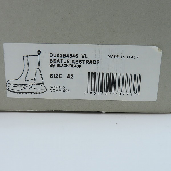 実際に弊社で買取させて頂いた【ジャンク】Rick Owens DRKSHDW/リックオウエンス ダークシャドウ Beatle Abstract Boots/ブーツ DU02B4846/42の画像 9枚目