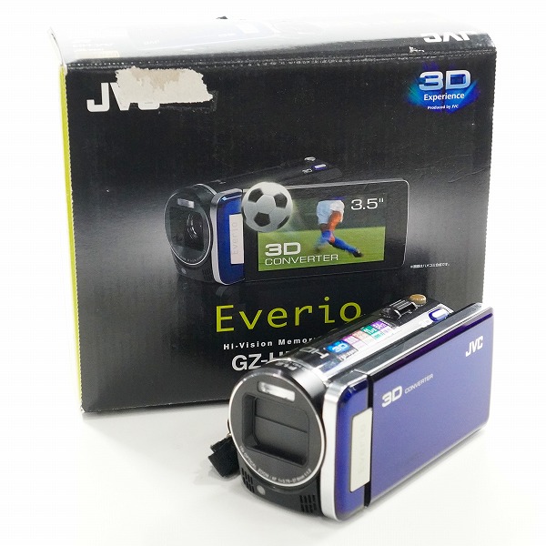 実際に弊社で買取させて頂いたJVC/日本ビクター ケンウッド Everio GZ-HM990 -B 2011年製 エブリオ デジタルビデオカメラ 動作確認済み