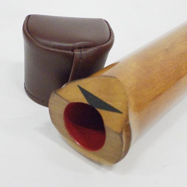 実際に弊社で買取させて頂いた尺八 清風 名 約48cm 和楽器 ケース袋付の画像 4枚目