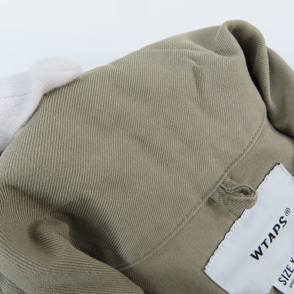 実際に弊社で買取させて頂いたWTAPS/ダブルタップス 19SS BUDS LS 01 SHIRT SAND 長袖シャツ 191BRDT-SHM02/03の画像 5枚目