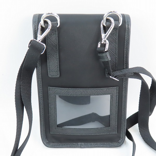 実際に弊社で買取させて頂いたPRADA/プラダ Re-Nylon ナイロン サフィアーノレザー トライアングルロゴ ポーチ フォンケース ショルダーバッグ 2ZH109 の画像 1枚目