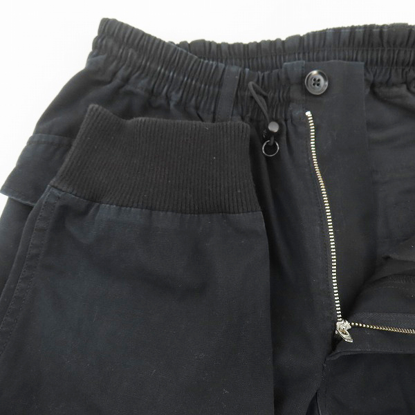 実際に弊社で買取させて頂いたY-3/ワイスリー ヨウジヤマモト×アディダス カーゴポケット パンツ A2E001/XSの画像 2枚目