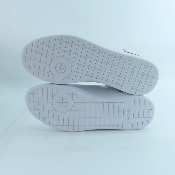 実際に弊社で買取させて頂いたLACOSTE/ラコステ CARNABY EVO ローカットスニーカー ホワイト SM00860/25.5の画像 2枚目