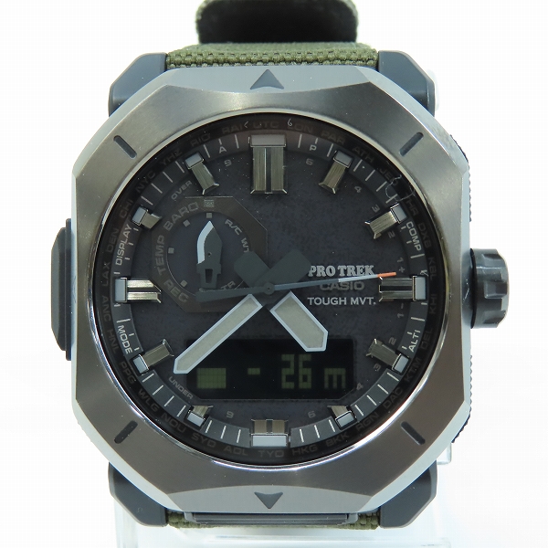 実際に弊社で買取させて頂いたCASIO/カシオ PRO TREK/プロトレック CLIMBER LINE ソーラー電波 腕時計 PRW-6900YB-3JF