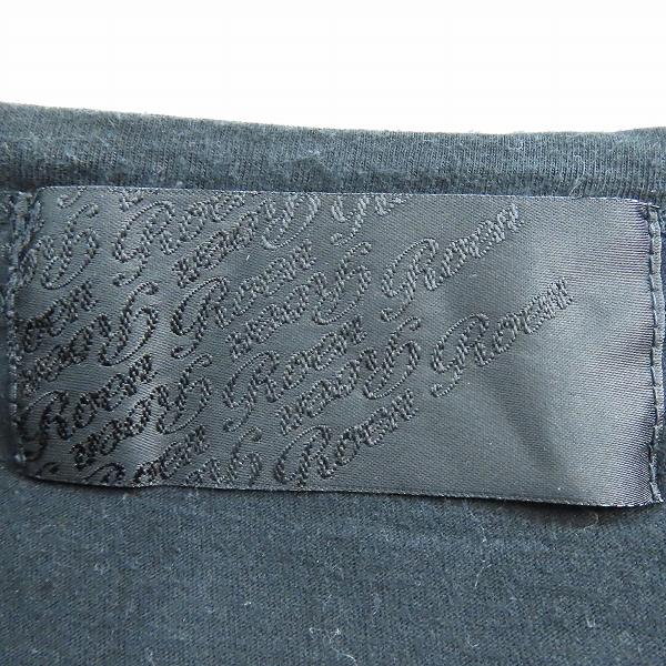 実際に弊社で買取させて頂いたRoen/ロエン スカル ボーン 長袖Tシャツ ブラック 48の画像 2枚目
