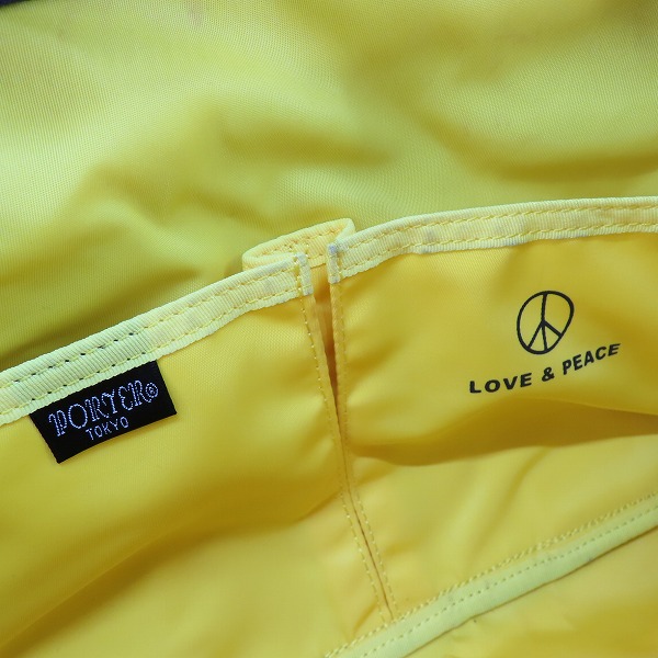 実際に弊社で買取させて頂いたPORTER/ポーター Love＆Peace 2WAY ボストンバッグ/ショルダーバッグの画像 5枚目