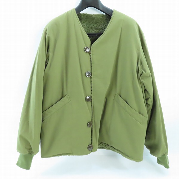 実際に弊社で買取させて頂いたJOURNAL STANDARD relume/ジャーナルスタンダードレリューム リバーシブル ノーカラー ミリタリーブルゾン /M