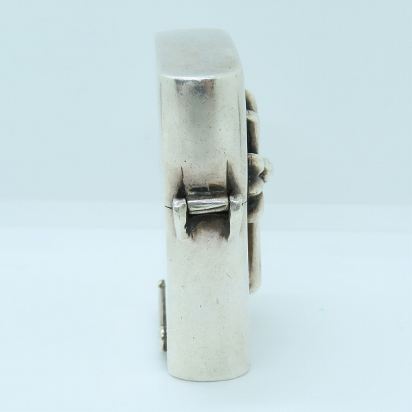 実際に弊社で買取させて頂いたCHROME HEARTS/クロムハーツ ZIPPO/ジッポー V1 スモールCHクロス オイルライターの画像 2枚目