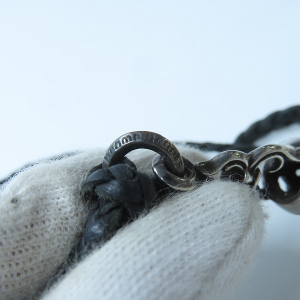 実際に弊社で買取させて頂いたCHROME HEARTS/クロムハーツ ケルティックローラーペンダントｗ/レザーブレード スクロールチップの画像 6枚目
