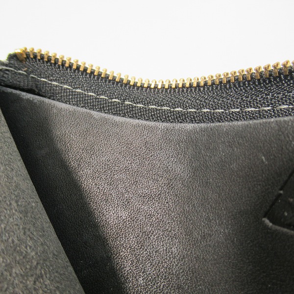 実際に弊社で買取させて頂いた土屋鞄製造所/ツチヤカバン L字ファスナー レザー ウォレット/コインケース/小銭入れ ブラックの画像 5枚目