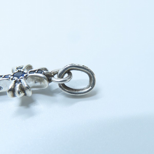 実際に弊社で買取させて頂いたCHROME HEARTS/クロムハーツ ベビーファットチャーム w/サファイヤパヴェの画像 6枚目