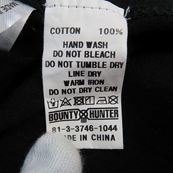 実際に弊社で買取させて頂いたBOUNTY HUNTER/バウンティーハンター  138% Darkness Justice プリントTシャツ Lの画像 4枚目
