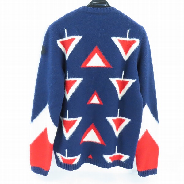 実際に弊社で買取させて頂いた【JPタグ】MONCLER/モンクレール  総柄 ウール/ニット プルオーバー B20919010100/Lの画像 1枚目