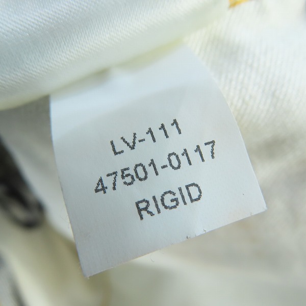 実際に弊社で買取させて頂いた【未使用】Levi's/リーバイス 1947モデル 復刻 501XX 片面タブ デニムパンツ 47501-0117 W28L34の画像 8枚目