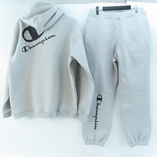 実際に弊社で買取させて頂いた【未使用】CHAMPION/チャンピオン テックウィーブ パーカー/パンツ/セットアップ C3-AS104/C3-AS202/Lの画像 1枚目