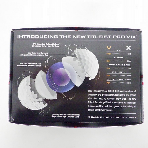 実際に弊社で買取させて頂いた 【未使用】Titleist/タイトリスト PRO V1x ゴルフボール ホワイト 1ダースの画像 4枚目