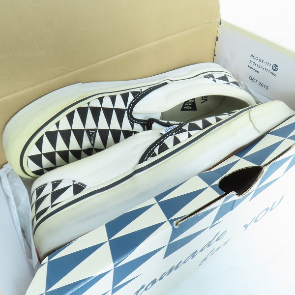 実際に弊社で買取させて頂いたVANS × PILGRIM SURF SUPPLY/バンズ × ピルグリムサーフ サプライ OG Classic Slip-On/スリッポン /VN000YDFJN8/26.5の画像 7枚目