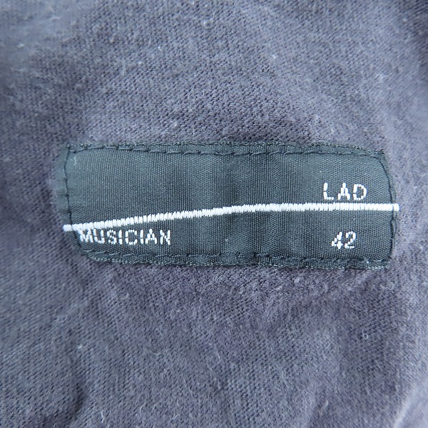 実際に弊社で買取させて頂いたLAD MUSICIAN/ラッドミュージシャン 2タックベロアワイドロングパンツ/42の画像 3枚目