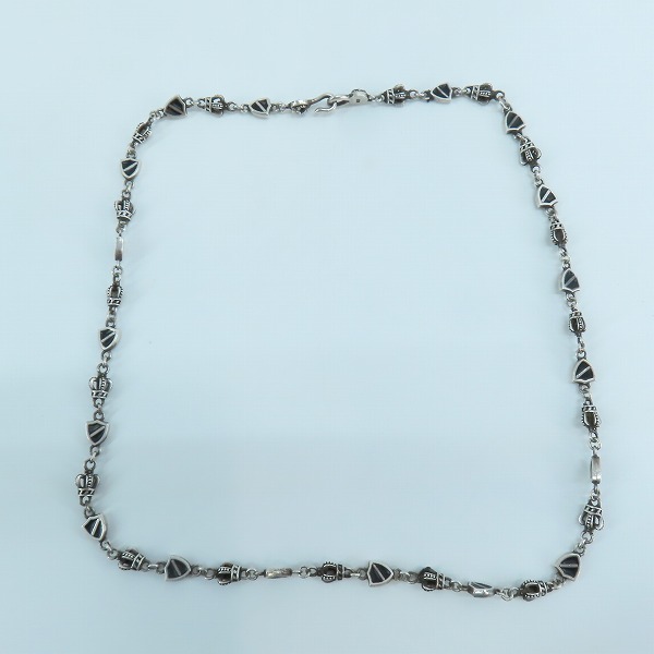 実際に弊社で買取させて頂いたJustin Davis/ジャスティンデイビス Crown Shield Link Chain/クラウンシールドリンク チェーン SNJ190の画像 4枚目