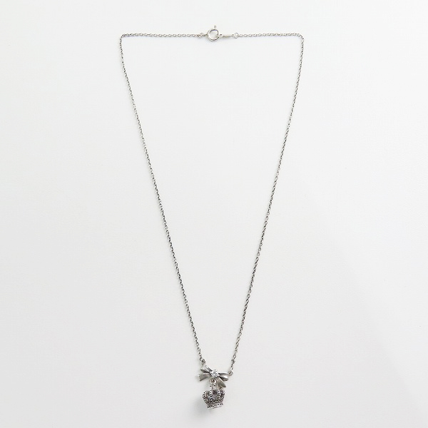 実際に弊社で買取させて頂いたJustin Davis/ジャスティンデイビス PETIT FADEIT リボン クラウン ネックレスの画像 8枚目