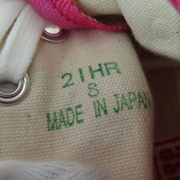 実際に弊社で買取させて頂いたCONVERSE/コンバース CANVAS ALL STAR J HI ピンク/8の画像 5枚目
