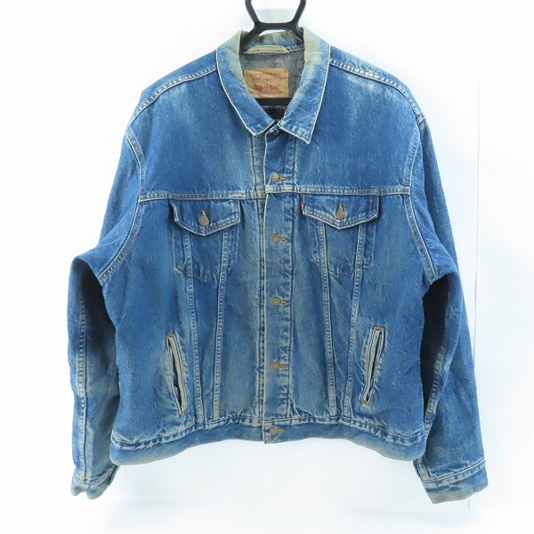 実際に弊社で買取させて頂いたLEVI'S/リーバイス USA製/ボタン裏刻印715 裏ブランケットジージャン/デニムジャケット 70506-0316/54