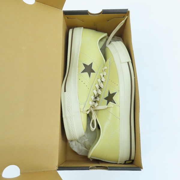 実際に弊社で買取させて頂いたCONVERSE/コンバース ONE STAR OX CREAM レザー スニーカー/7.5の画像 7枚目
