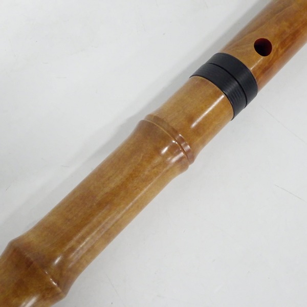 実際に弊社で買取させて頂いた尺八 清風 名 約48cm 和楽器 ケース袋付の画像 6枚目