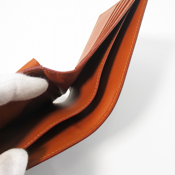 実際に弊社で買取させて頂いた土屋鞄製造所/ツチヤカバン レザー 2つ折り財布 ブラウンの画像 5枚目