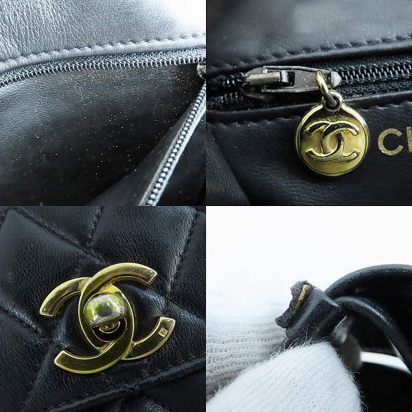 実際に弊社で買取させて頂いたCHANEL/シャネル ココマーク ラムスキン マトラッセ ウエストバッグの画像 7枚目