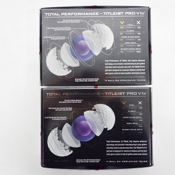 実際に弊社で買取させて頂いた【未使用】Titleist/タイトリスト PRO V1x ゴルフボール ホワイト 2ダースの画像 4枚目