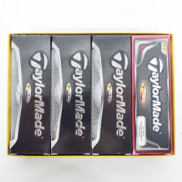 実際に弊社で買取させて頂いた【未使用】TaylorMade/テーラーメイド  TP BLACK・TP RED ゴルフボール ホワイト  計1ダースの画像 6枚目