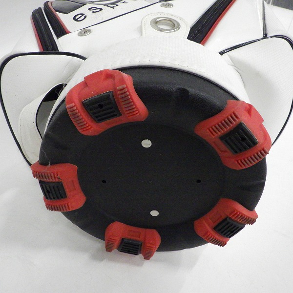 実際に弊社で買取させて頂いたle coq sportif/ルコックスポルティフ ゴルフ QQ1194 9型 6分割キャディバッグ ホワイトの画像 7枚目