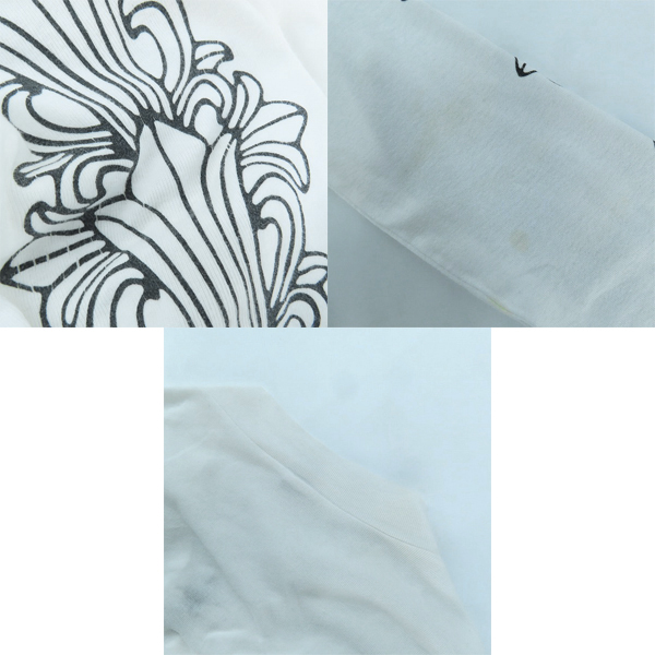 実際に弊社で買取させて頂いたCHROME HEARTS/クロムハーツ フローラルクロスプリント ダガージップアップ カーディガン/カットソー レディース/Lの画像 8枚目