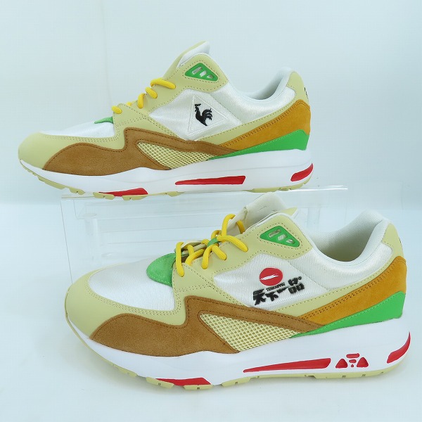 実際に弊社で買取させて頂いたle coq sportif/ルコック スポルティフ 天下一品 50th Annibersary スニーカーQY1SJC80BW /27.5の画像 3枚目