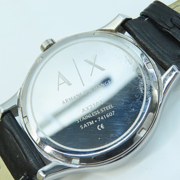 実際に弊社で買取させて頂いたARMANI EXCHANGE/アルマーニエクスチェンジ 腕時計/AX2101【動作未確認】の画像 3枚目