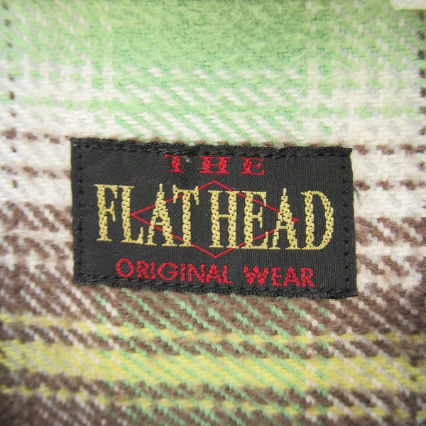 実際に弊社で買取させて頂いたTHE FLAT HEAD/ザフラットヘッド チェック フランネルシャツ 40の画像 2枚目