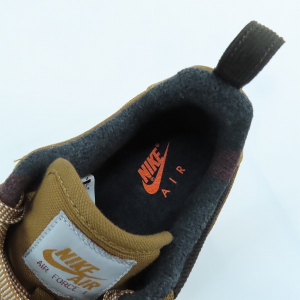 実際に弊社で買取させて頂いたNIKE×Carhartt WIP/ナイキ×カーハート AIR FORCE 1 07 PRM WIP/エアフォース1 プレミアム AV4113-200/27の画像 4枚目