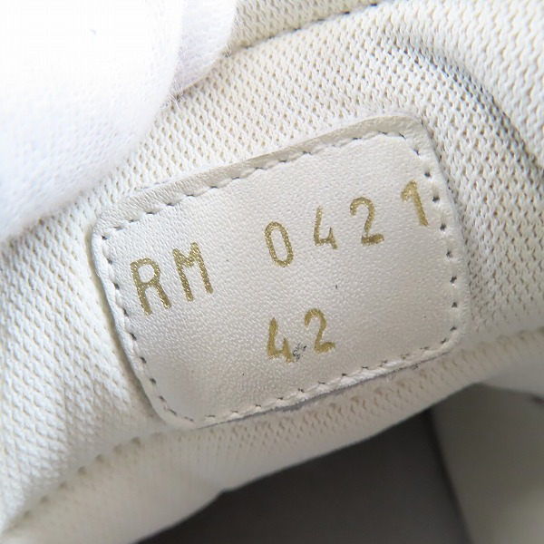 実際に弊社で買取させて頂いたCELINE/セリーヌ CT-02 ベルクロ レザー ミッド スニーカー RM0421/42の画像 5枚目