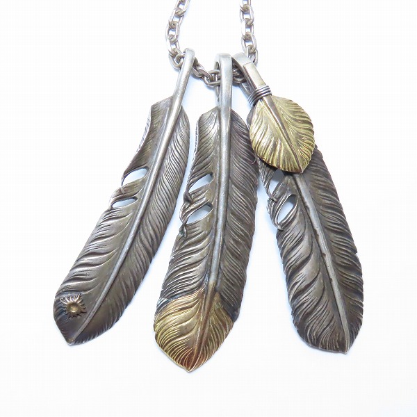 実際に弊社で買取させて頂いたARIZONA FREEDOM/アリゾナフリーダム 頭金 イーグル 先金/上金ハート フェザー/太陽神金メタル チェーン/ペンダントの画像 1枚目