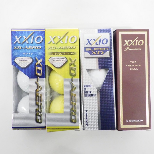 実際に弊社で買取させて頂いた【未使用/オウンネーム】DUNLOP/ダンロップ XXIO/ゼクシオ XD-AERO,SUPER XD,Premium ゴルフボール 計1ダース