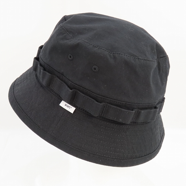 実際に弊社で買取させて頂いたWTAPS/ダブルタップス バケット ジャングル ハット ブラック 231HCDT-HT19/04の画像 2枚目