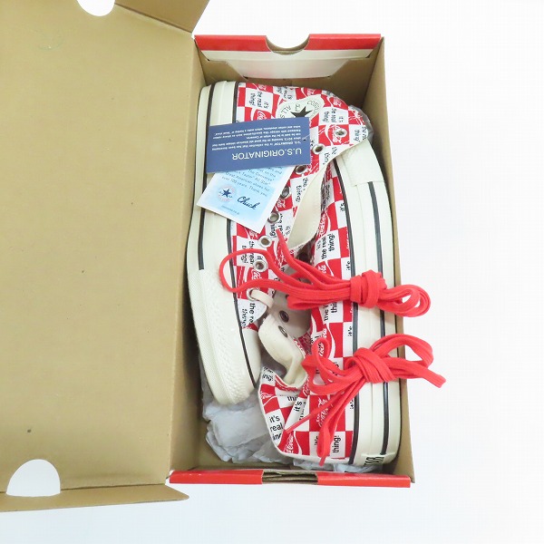 実際に弊社で買取させて頂いた【未使用】CONVERSE/コンバース ALL STAR US Coca-Cola CK HI/オールスター コカ・コーラ1SE026/26.5の画像 8枚目