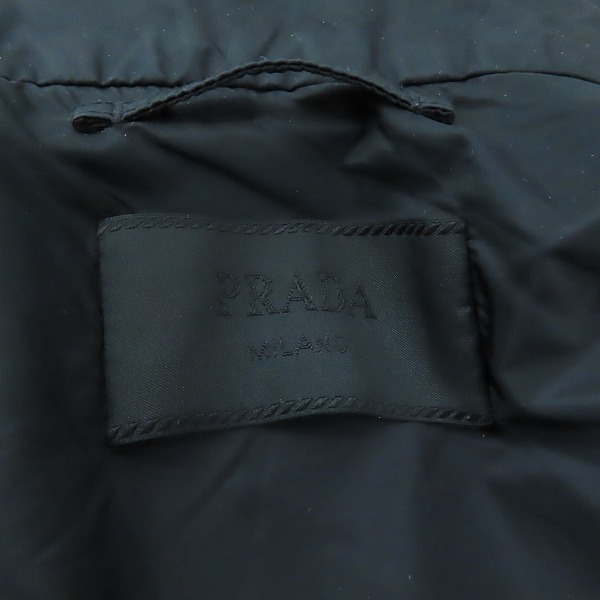 実際に弊社で買取させて頂いた【JPタグ】PRADA/プラダ 20SS 三角ロゴプレート ナイロンジップアップジャケット SGN998/48の画像 3枚目