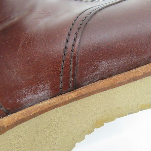 実際に弊社で買取させて頂いたALDEN/オールデン クロムエクセルレザー サービスブーツ 45960H/9.5の画像 7枚目